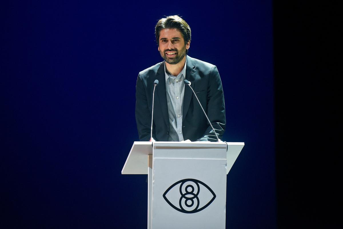 Carlos Madrid en la gala inaugural de Cinema Jove.