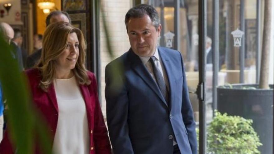 Susana Díaz y Juan Espadas en una imagen de archivo.