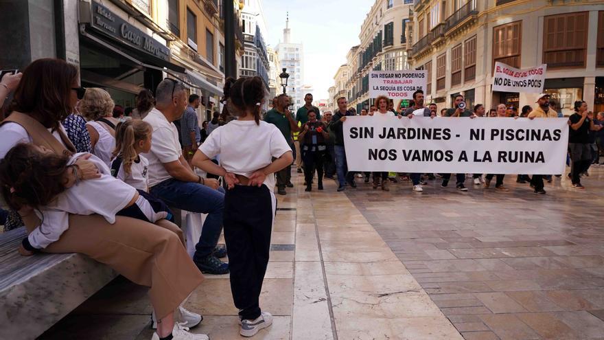 Segunda marcha en Málaga contra la discriminación en las restricciones de agua