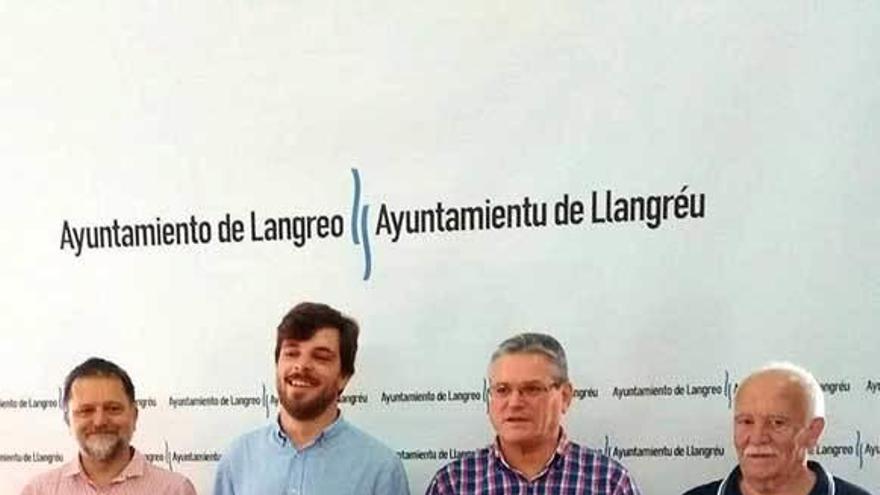 Por la izquierda Paz, Baragaño, García y Valdés.