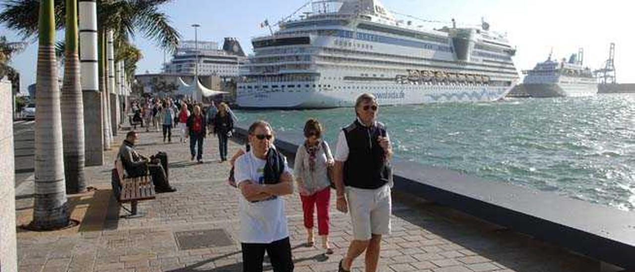 La Luz batió el pasado año su récord histórico de cruceristas, con un total de 589.000.