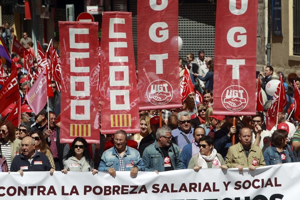 Manifestación del 1 de mayo en Valencia