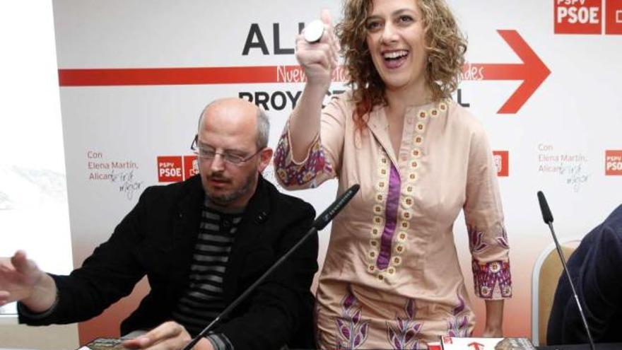 Un momento de la presentación del proyecto de Elena Martín para la ciudad de Alicante.