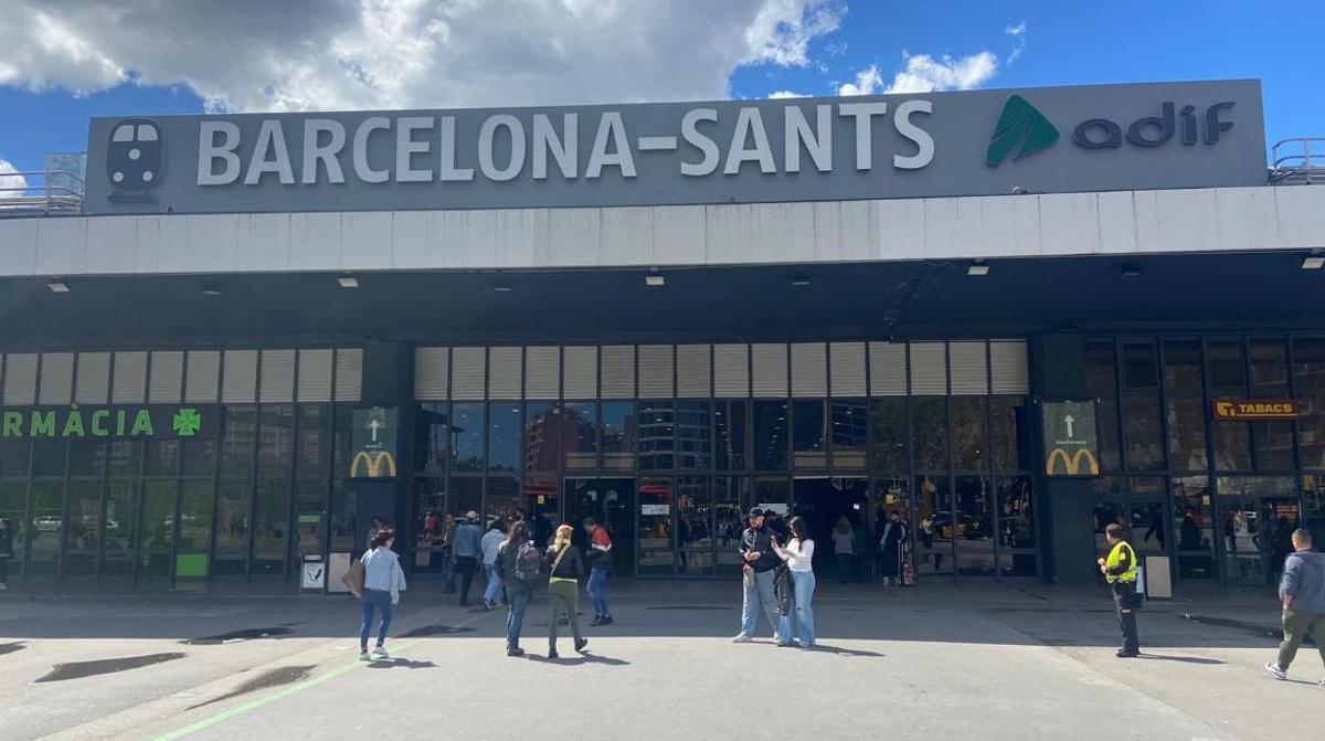 Estación de Sants en Barcelona.