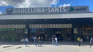 Estación de Sants en Barcelona.