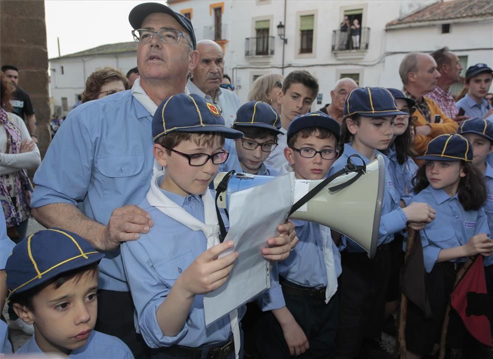 Bajada de la patrona de Cáceres a la ciudad