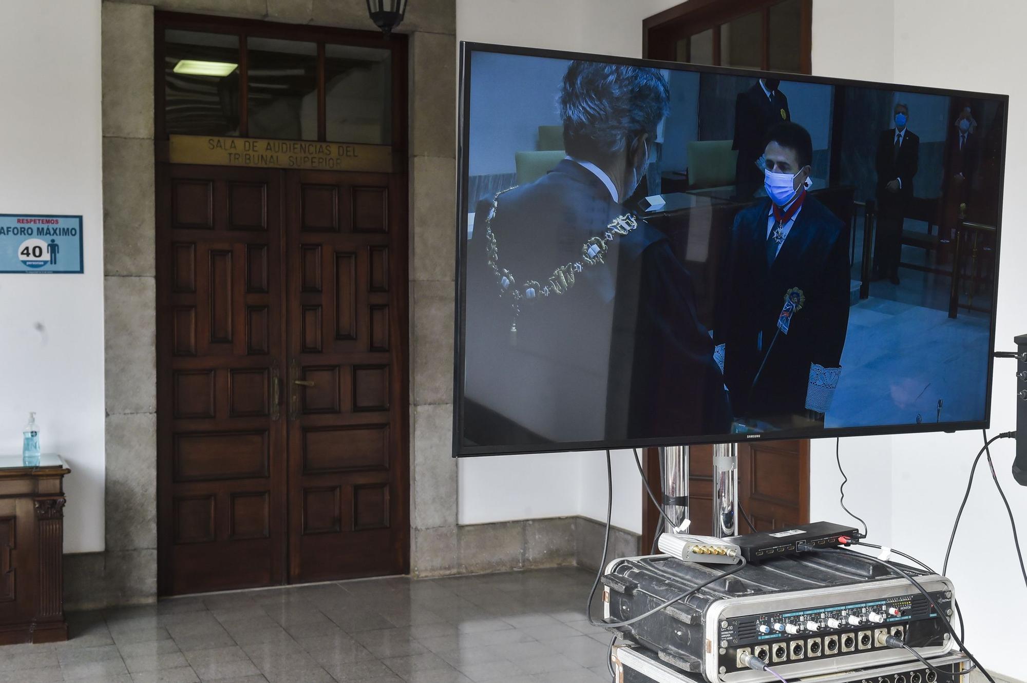 Toma de posesión del nuevo presidente del Tribunal Superior de Justicia de Canarias, Juan Luis Lorenzo Bragado