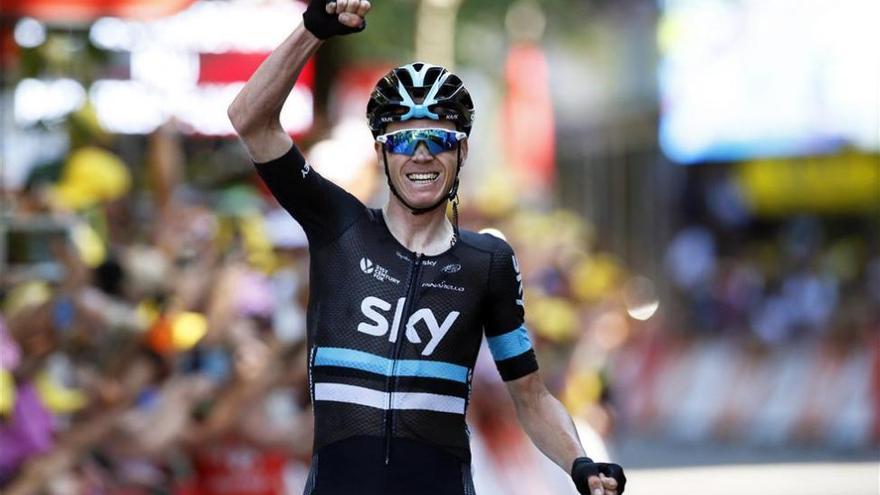 Froome se exhibe en el descenso del Peyresourde y es nuevo líder