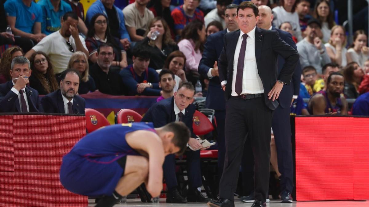 Juani Marcos se hizo daño en una de sus rodillas ante San Pablo Burgos