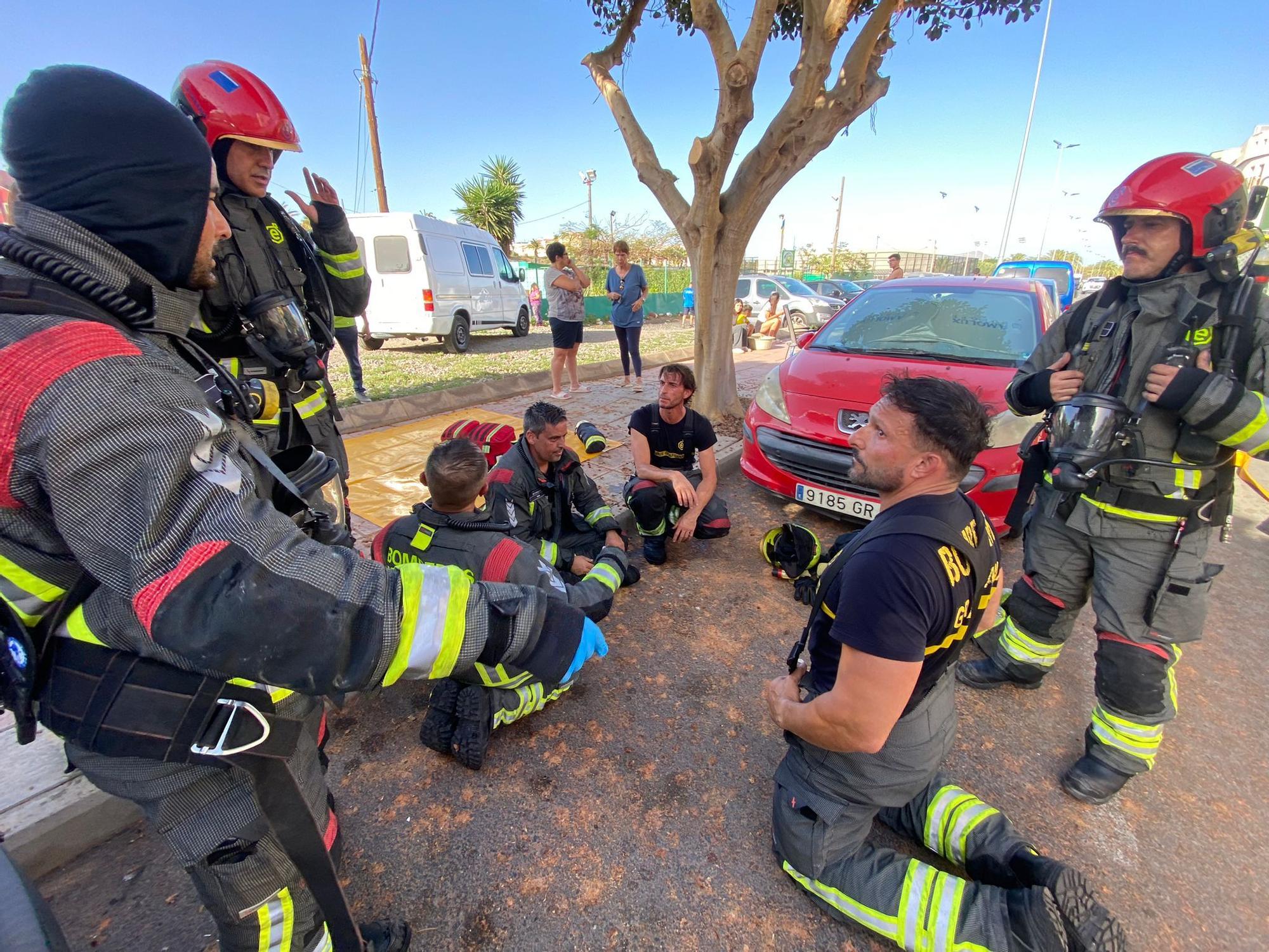 Incendio en una vivienda de Vecindario