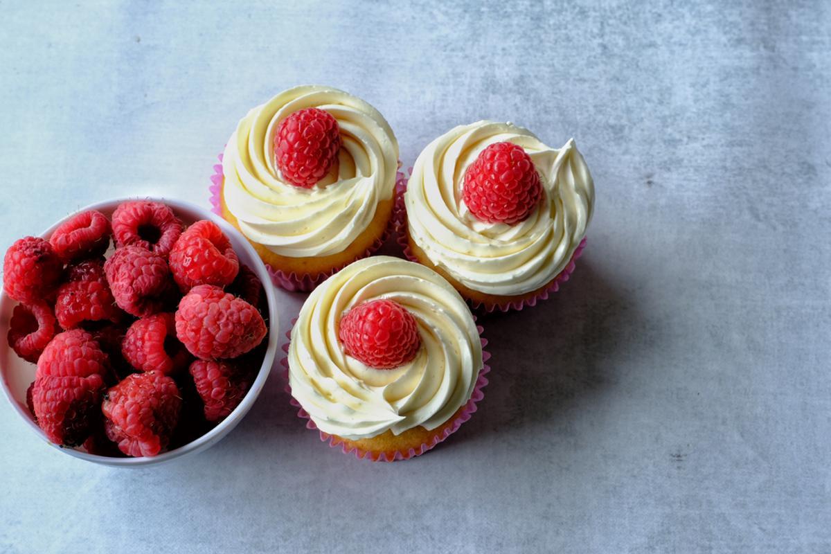 Cupcakes de Frambuesa.