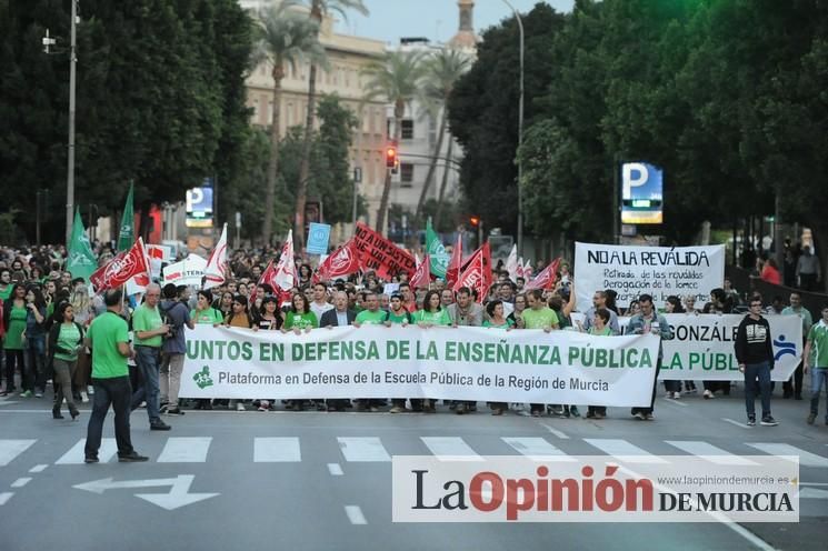 Manifestación contra la LOMCE en Murcia