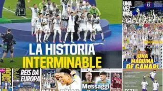 La prensa blanca enloquece con la 15ª Champions del Real Madrid