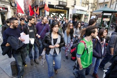 Protesta de estudiantes contra la LOMCE