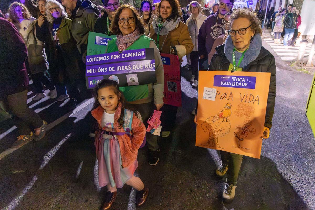 Un grito pola igualdade. 8M en Santiago