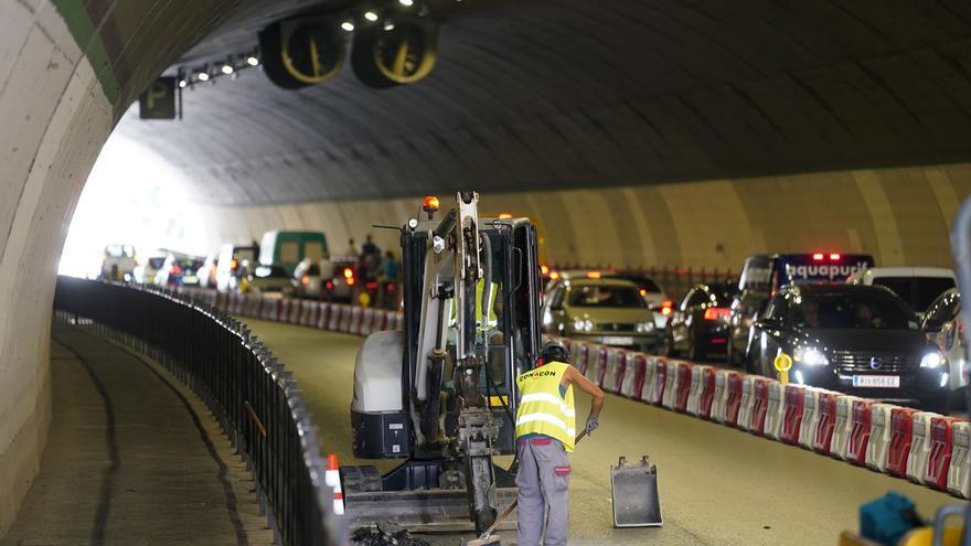 El tráfico del túnel de la Alcazaba será de un solo sentido desde la noche del domingo