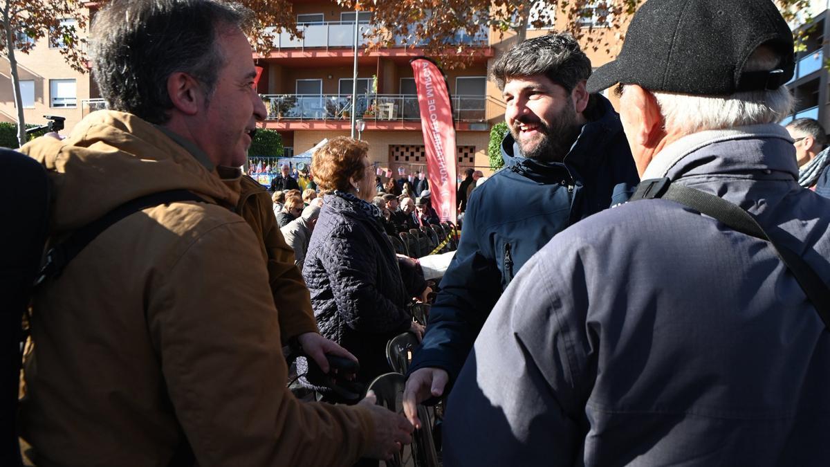 El presidente de la Región, en el 37 Encuentro de Cuadrillas Memorial Manuel Cárceles ‘El Patiñero’.