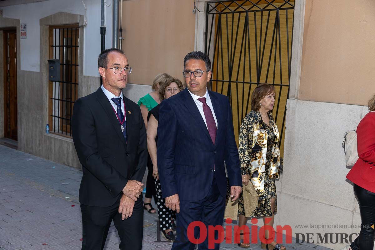 Procesión del Baño y parlamento en las Fiestas de Caravaca