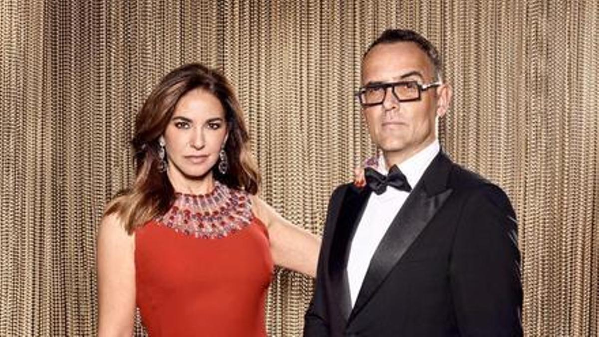 Risto Mejide y Mariló Montero, presentadores de las Campanadas en Mediaset.