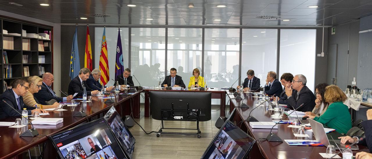 Pleno Consejo Social de la Universitat Jaume I celebrado este lunes