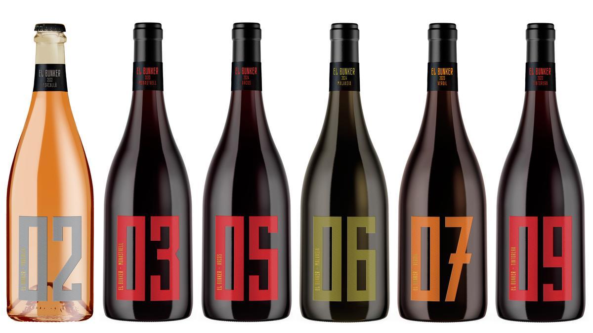 Gama de vinos El Búnker.