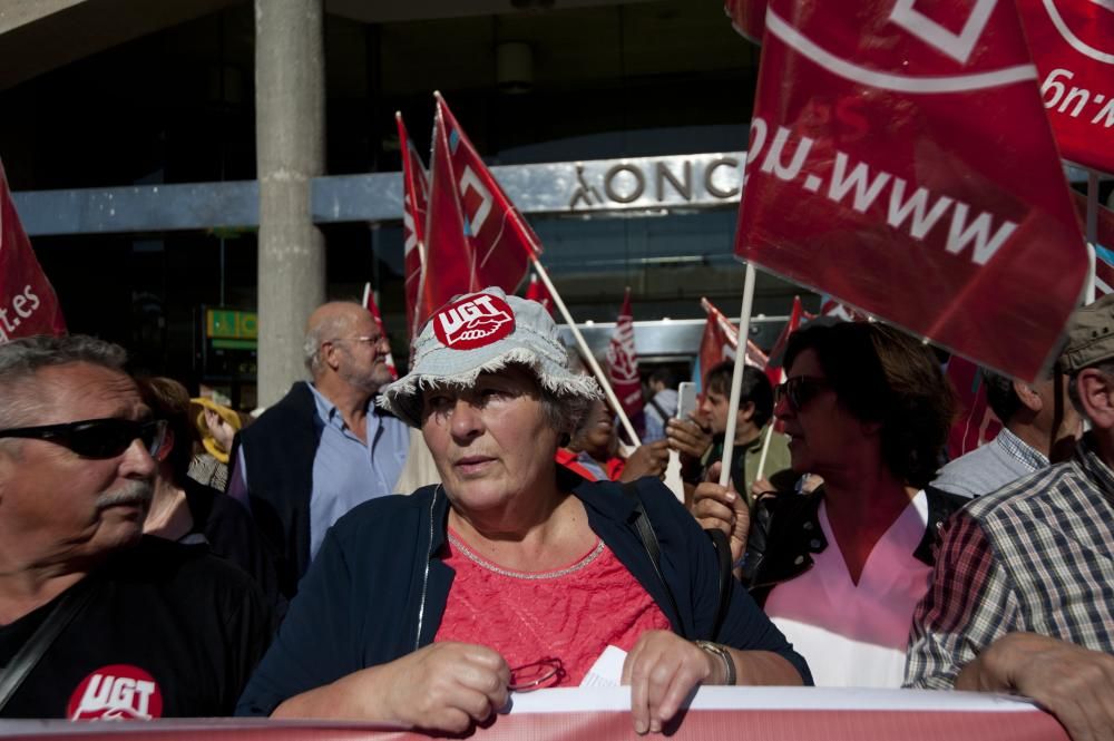 Protesta de pensionistas en el Obelisco.