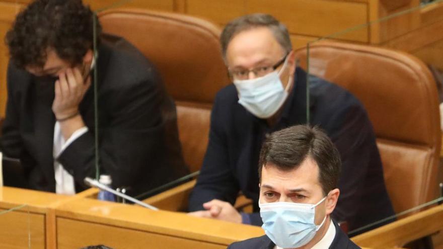 Gonzalo Caballero, ayer en el Parlamento. | // XOÁN ÁLVAREZ