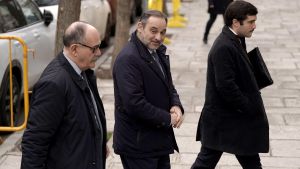 José Luis Ábalos a la llegada al Tribunal Supremo.