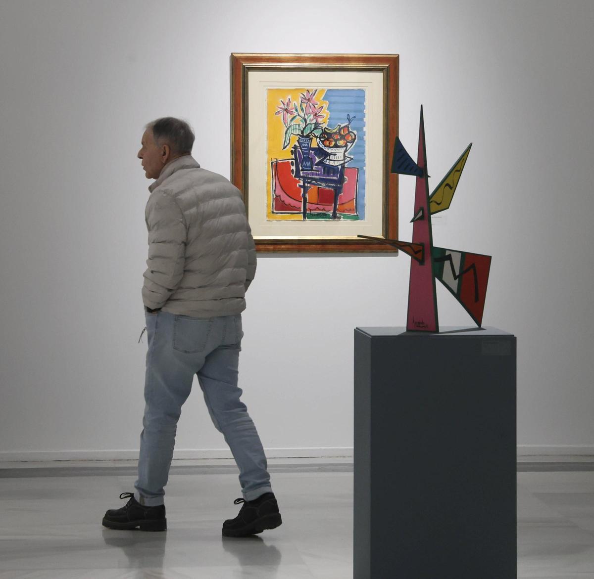 Obra de José María Barreiro que se pueden contemplar hasta el 26 de abril en la muestra de la ciudad olívica