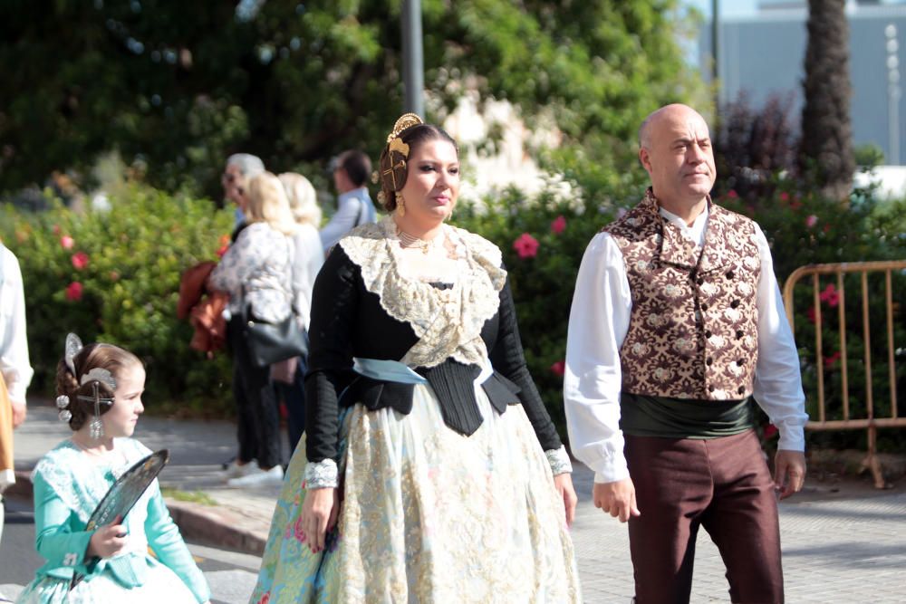 Homenaje a la Senyera de la agrupación de Fallas del Marítim