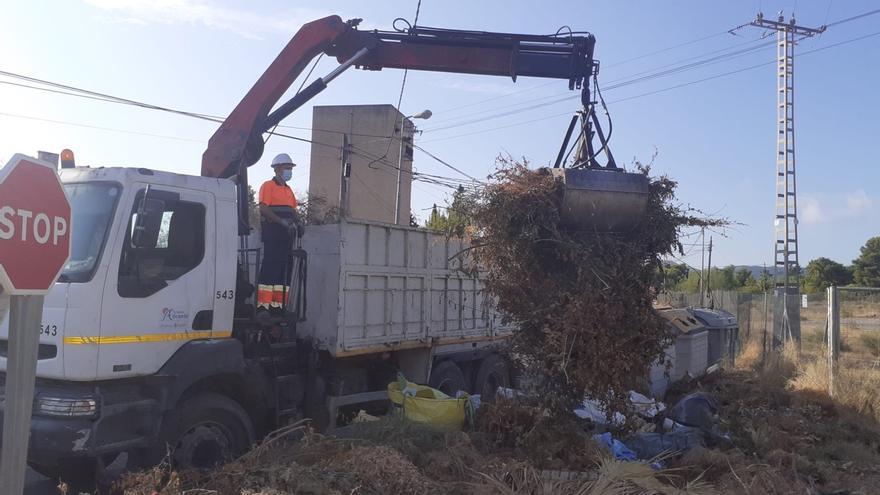 UTE Alicante transforma en compost ecológico más de 2.000 toneladas de restos de poda de las pedanías