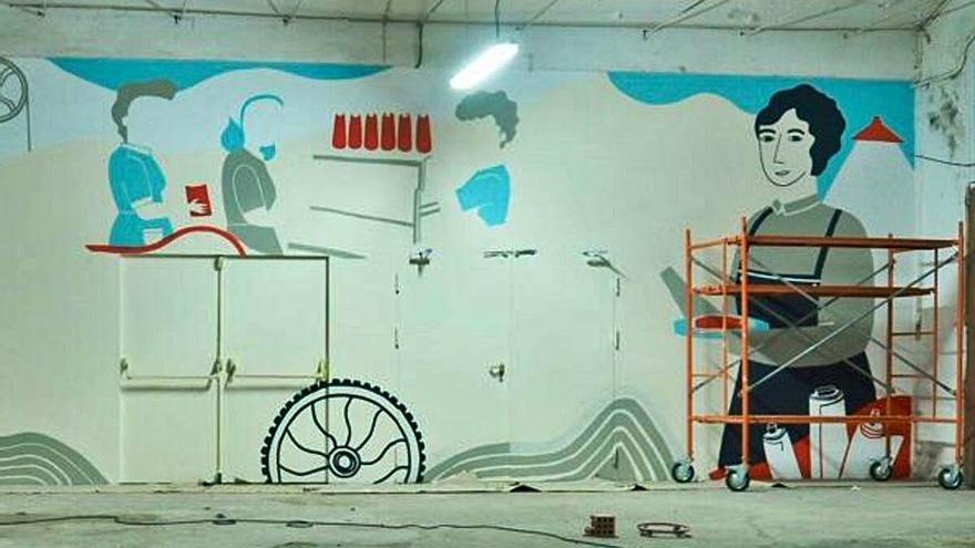 Castellterçol comença a crear un mural d&#039;homenatge a les dones del tèxtil