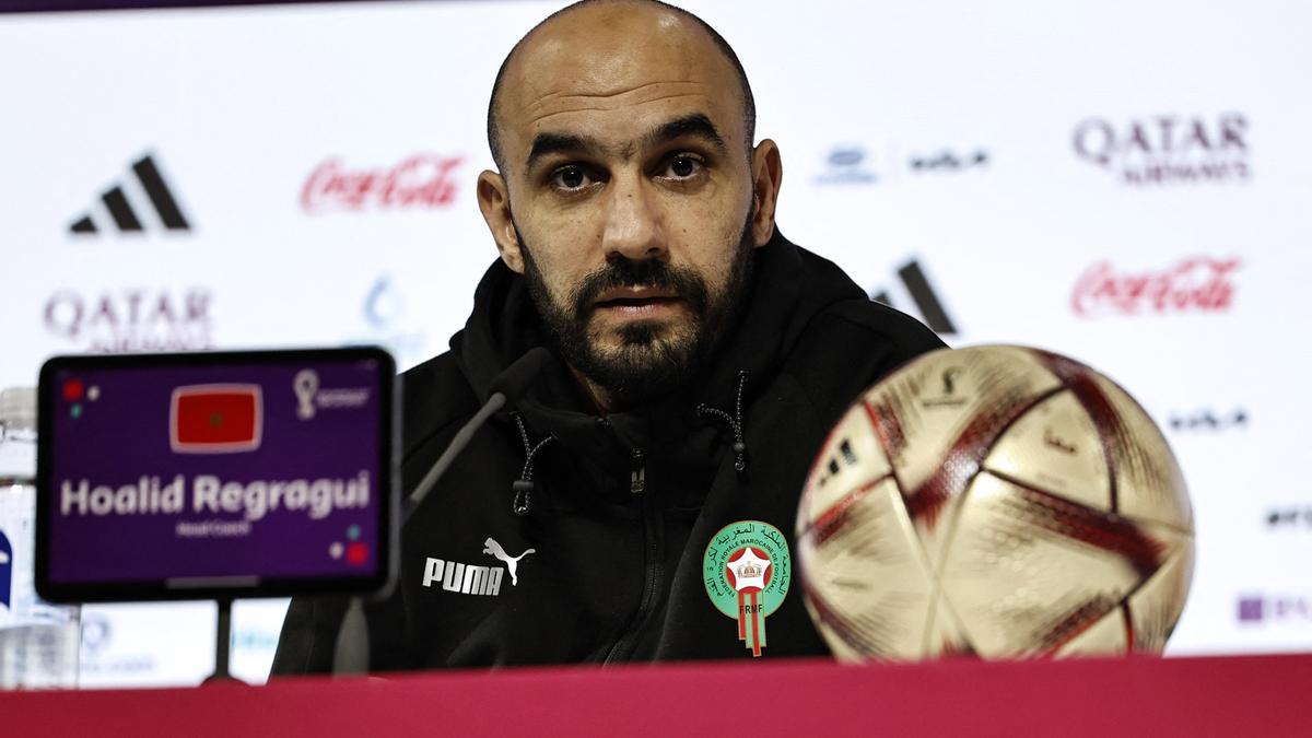 Regragui, seleccionador de Marruecos, habló sobre la semifinal ante Francia