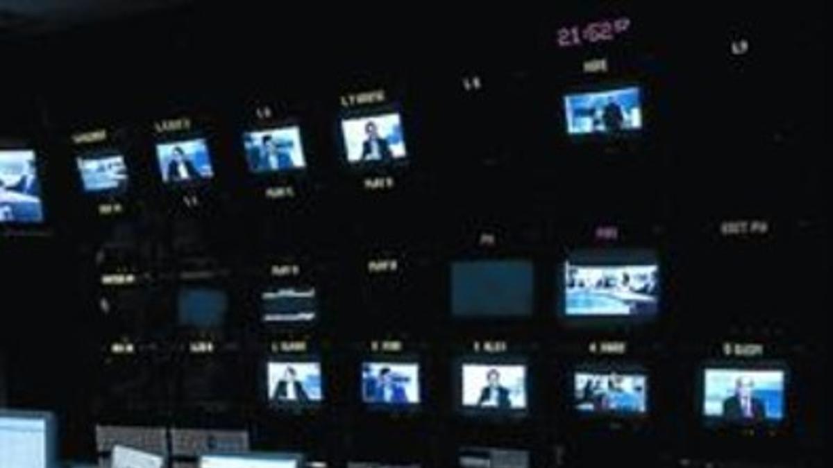 Control de realización de TV-3, en Sant Joan Despí.