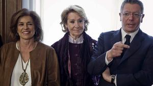 Ana Botella, Esperanza Aguirre y Alberto Ruiz Gallardón.