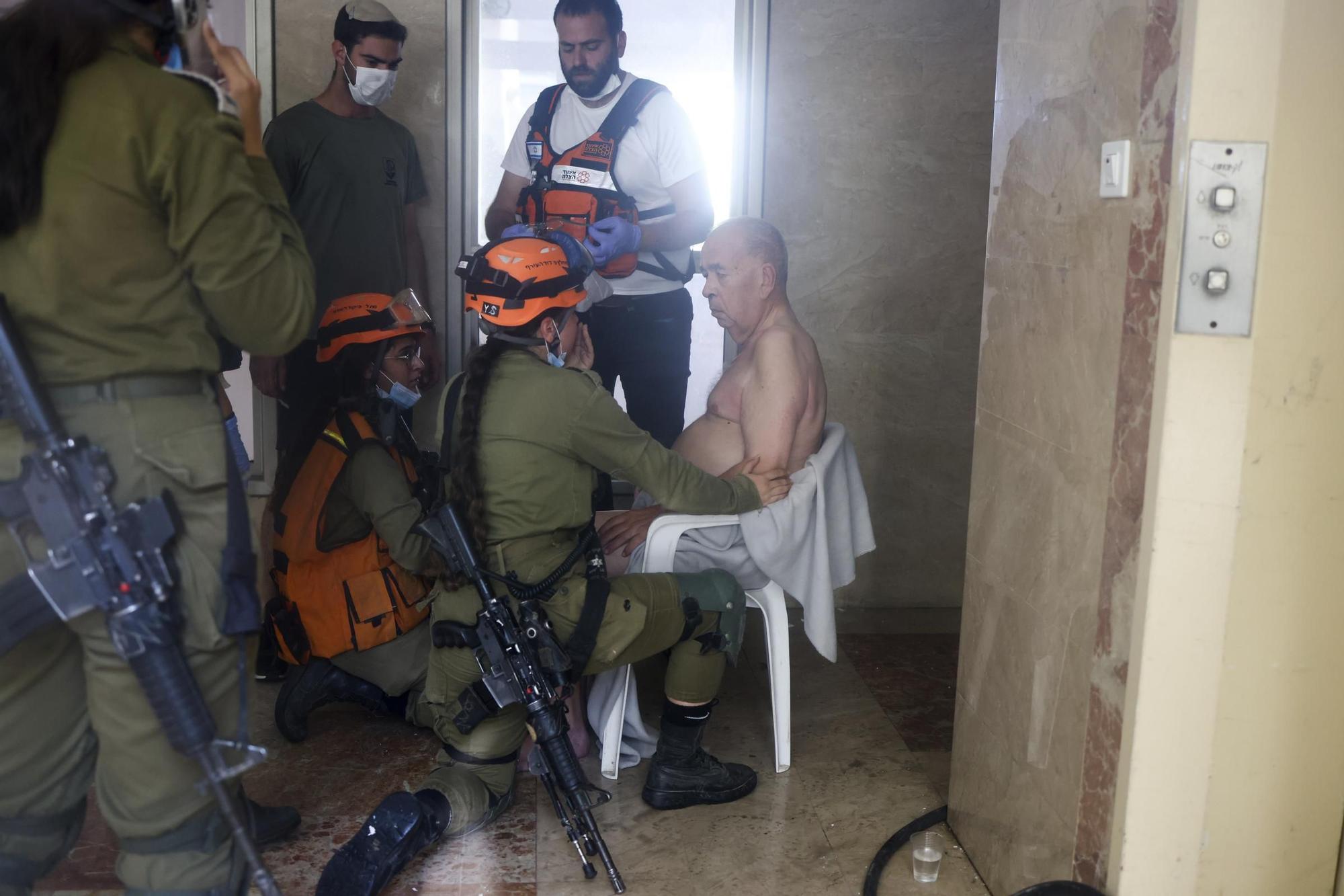 Ataque procedente de la Franja de Gaza en Ashkelon, Israel.