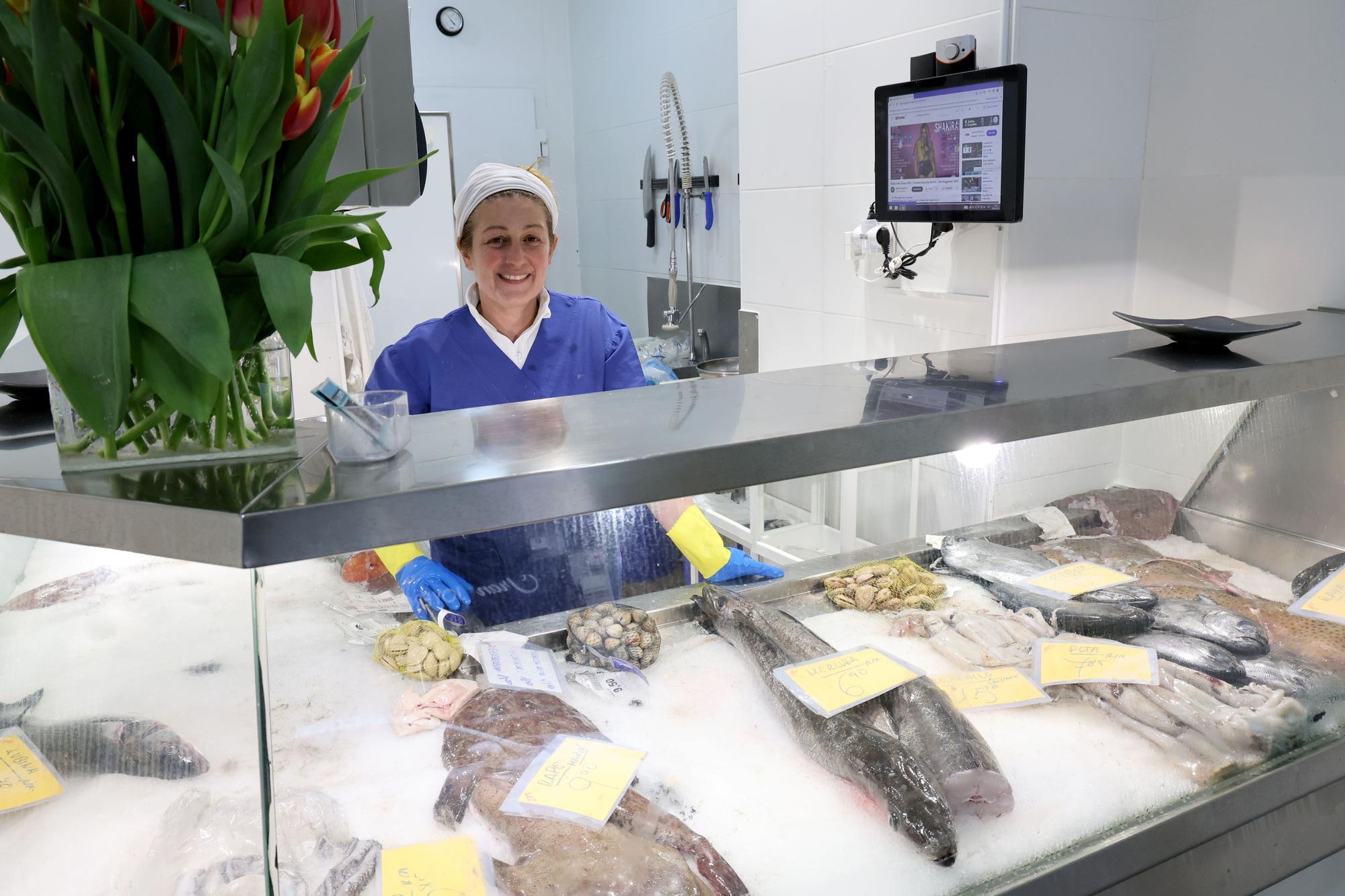 María, pescadera de Caipo con 30 años en el sector.