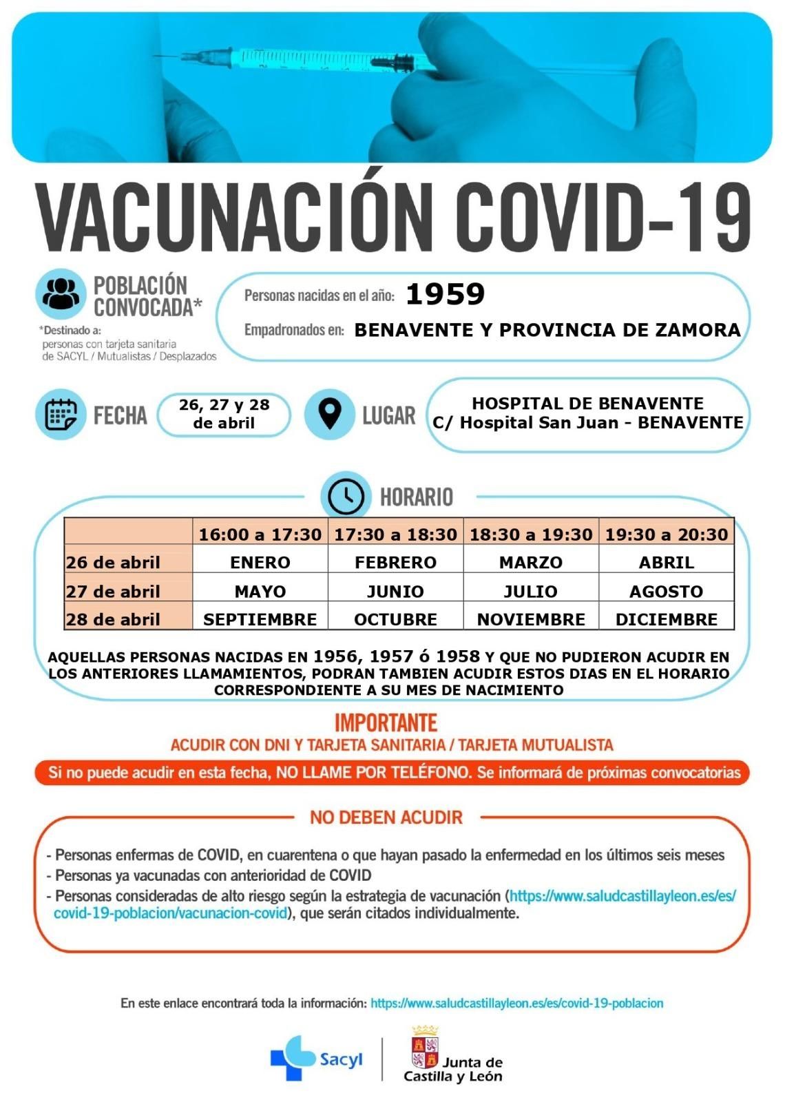 Vacunación en Benavente