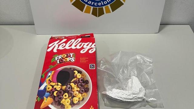La droga en cereals trobada pels agents.