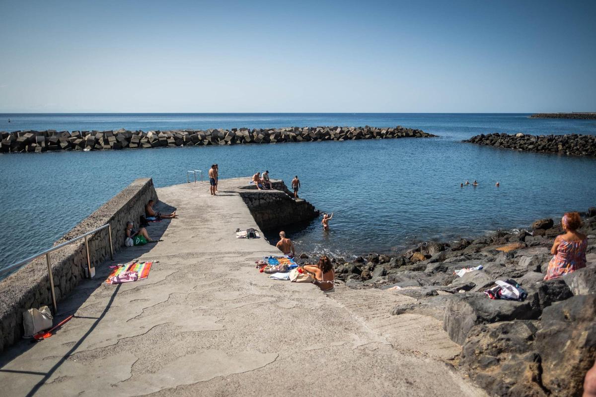 Muellito de San Andrés, donde El Pescador propone colocar un paseo formado por tarimas de madera.