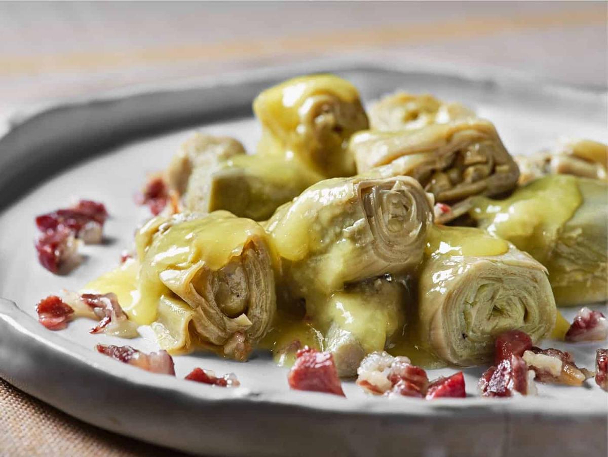 Receta de alcachofas a la montillana.