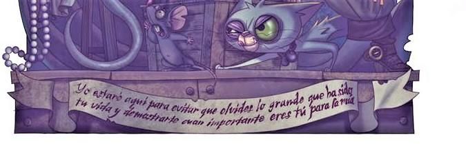 "Yo estaré aquí para evigtar que olvides lo grande que ha isdo tu vida y demostrarte cuan importante eres tú para la mía".