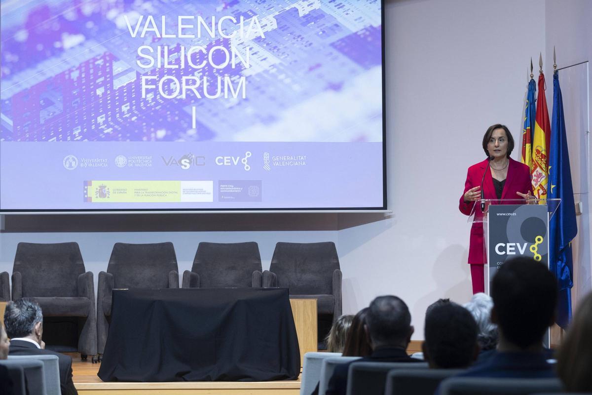 María Teresa Bacete, durante su intervención en el Valencia Silicon Forum.