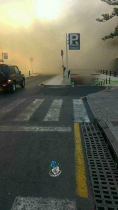 Derrumbe de un edificio de viviendas en Los Cristianos