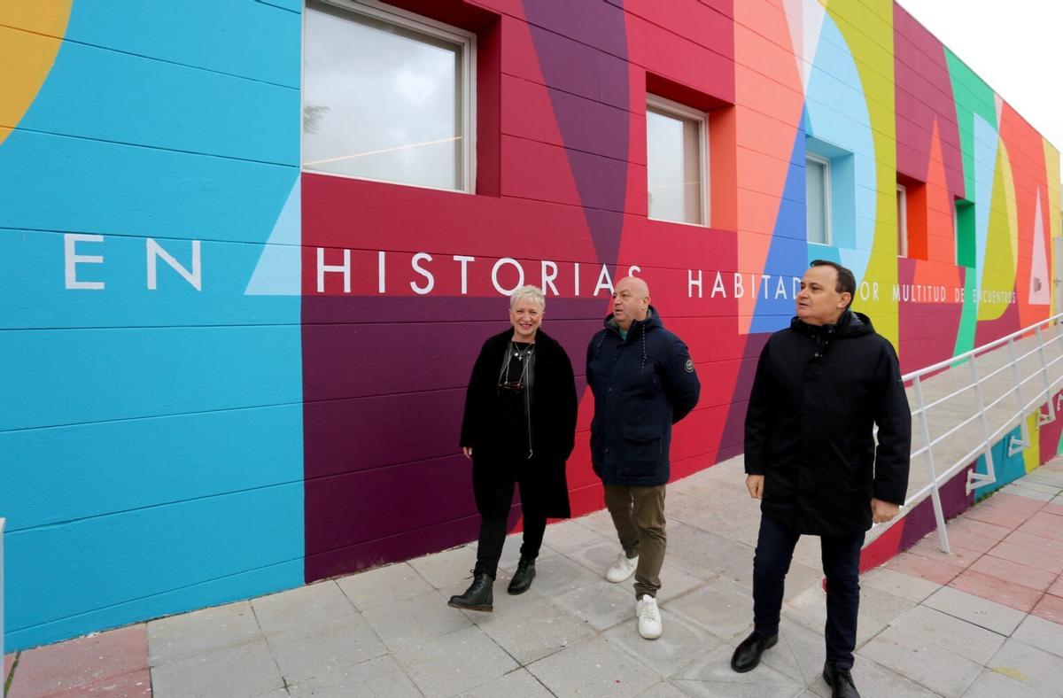 Mural en el Centro de Mayores Ciudad 70 de Coslada