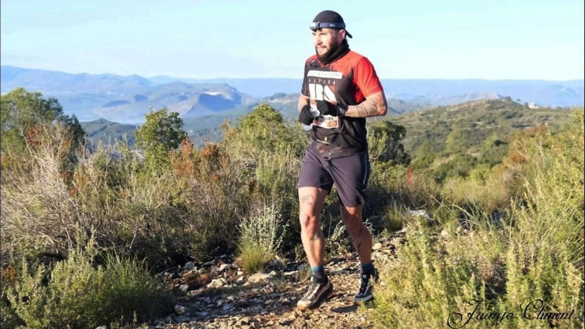 José Manuel Huertas durante la prueba celebrada en La Parra.
