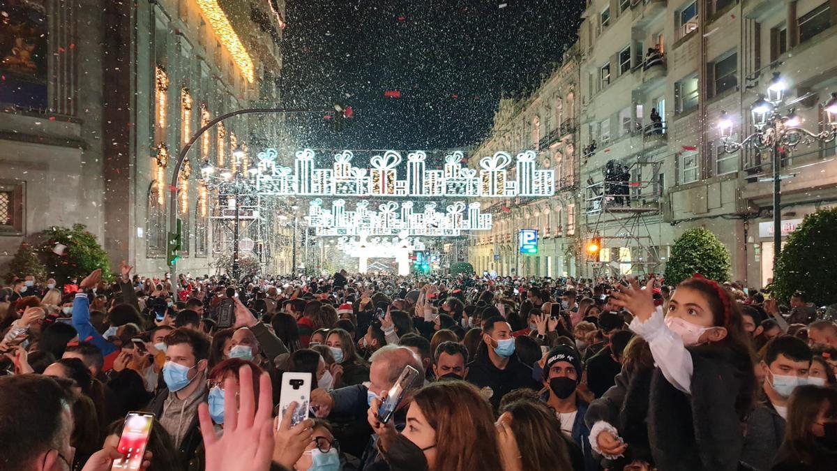 El gran encendido de la Navidad de Vigo, en imágenes