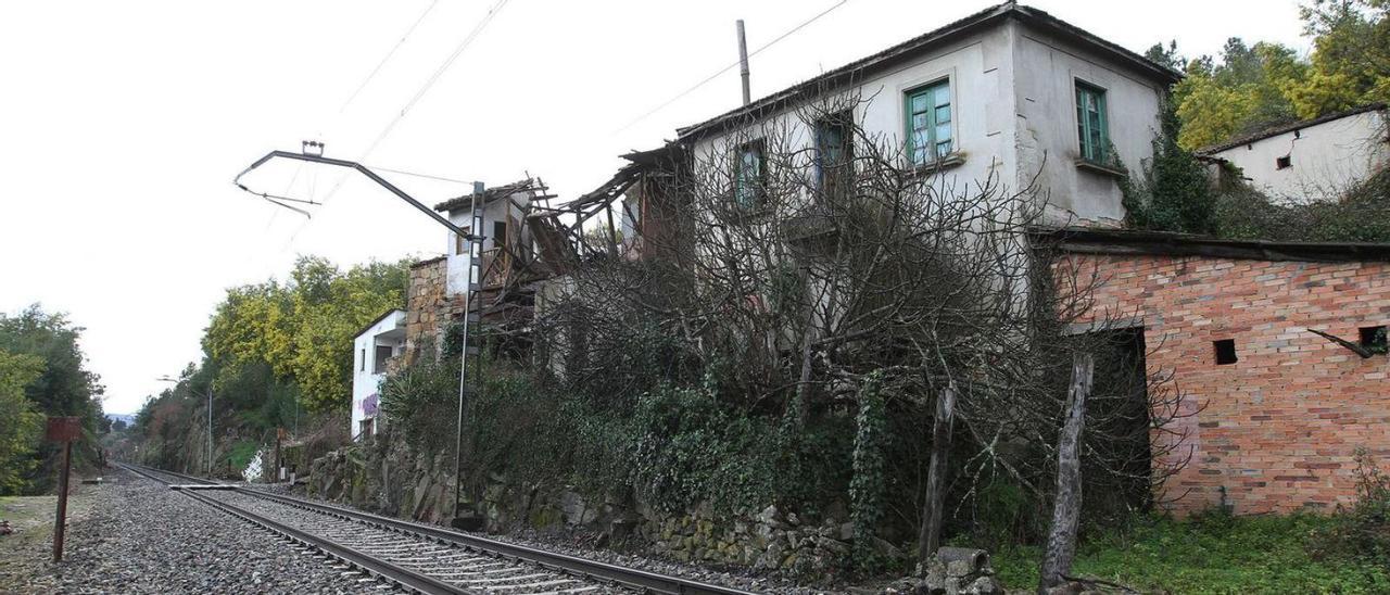 Aldea de Barxelas (Ourense) afectada por la despoblación.