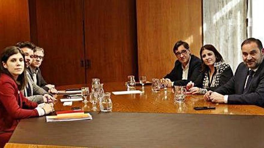 Reunió dels equips negociadors d&#039;ERC i el PSOE