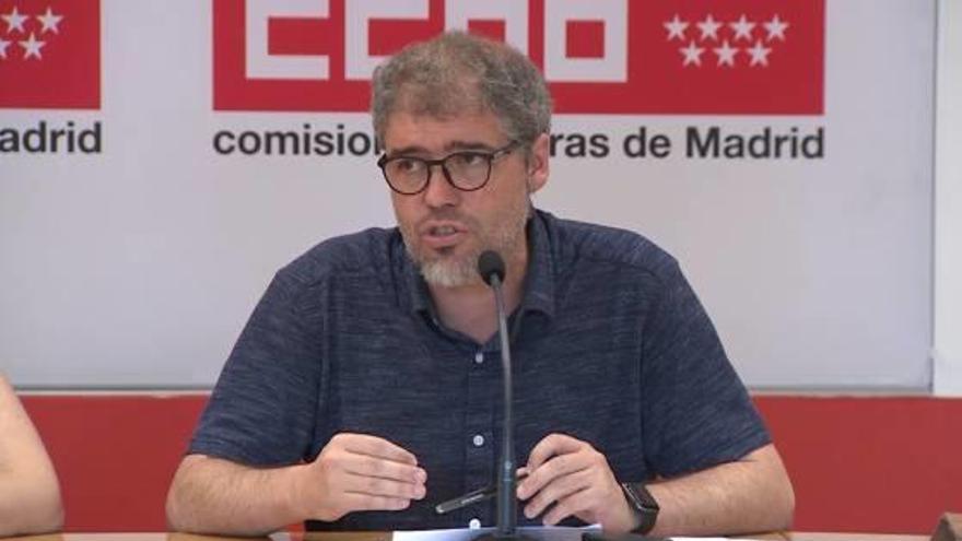 El secretari general de CCOO, Unai Sordo, durant la reunió del Consell Confederal del sindicat.